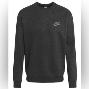 NWT Nike Sportswear Revival Sweatshirt Mens Black Marl Sportswear Large